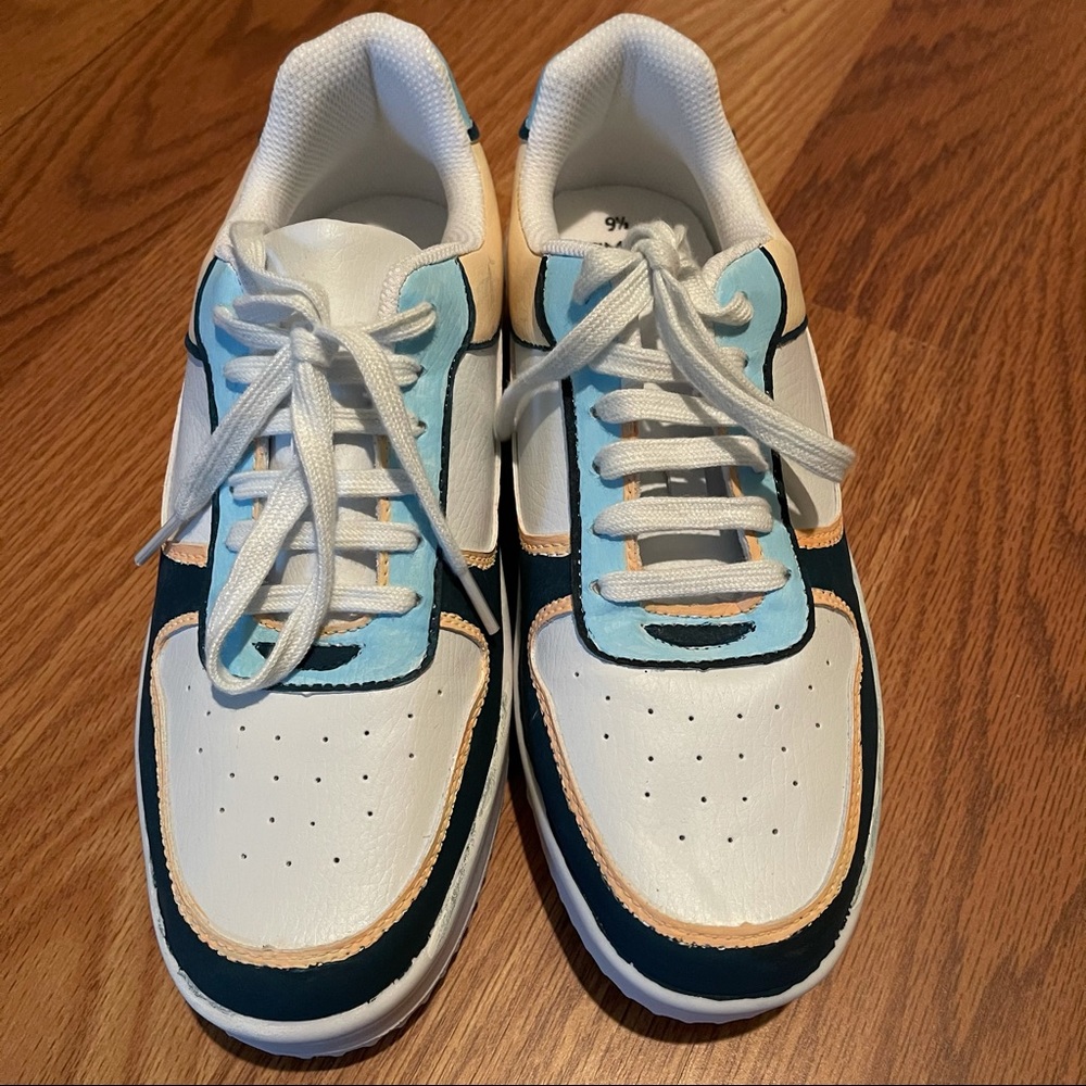 Hand-painted sneakers